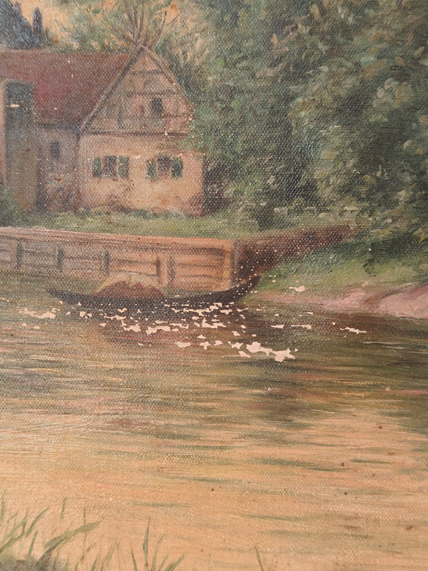 Historic painting, landscape, author unknown
