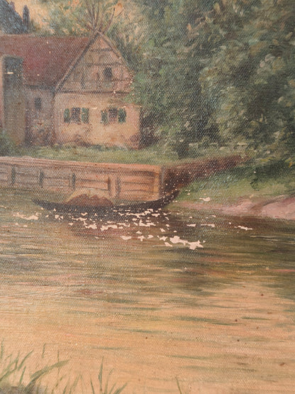Historic painting, landscape, author unknown