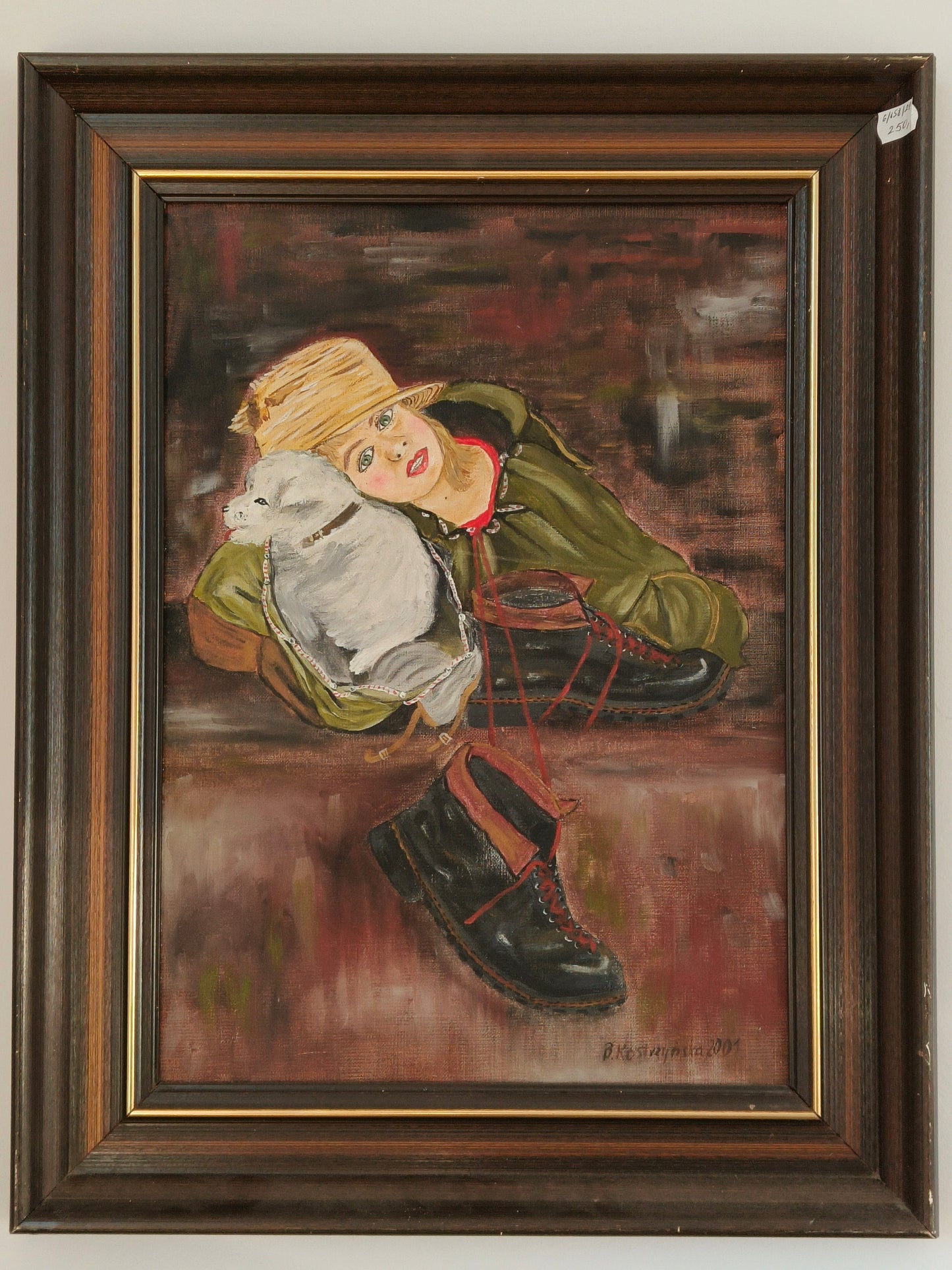 Painting, portrait, oil on canvas, B. Kostrzyńska 2001