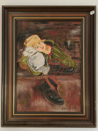 Painting, portrait, oil on canvas, B. Kostrzyńska 2001