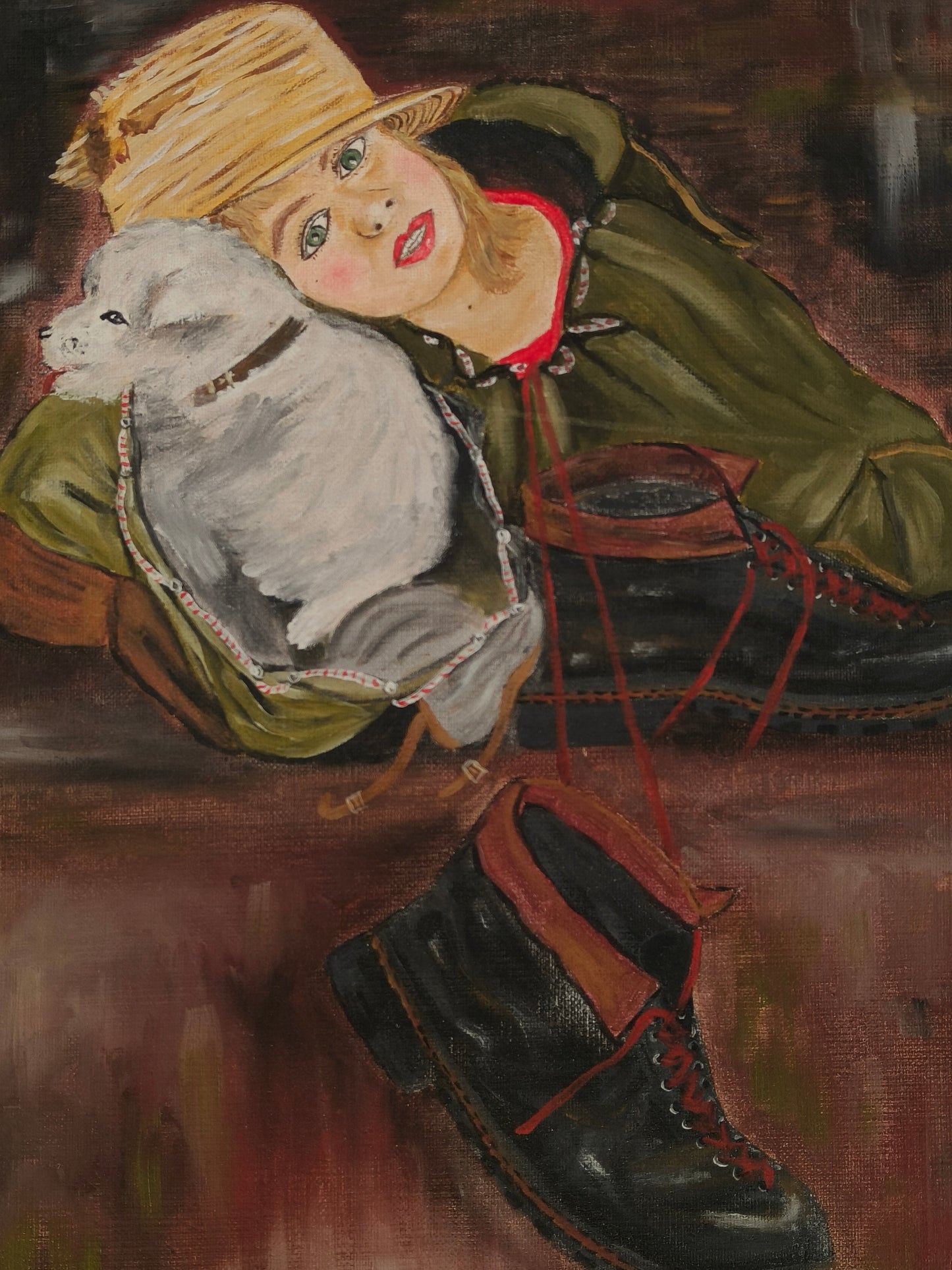 Painting, portrait, oil on canvas, B. Kostrzyńska 2001