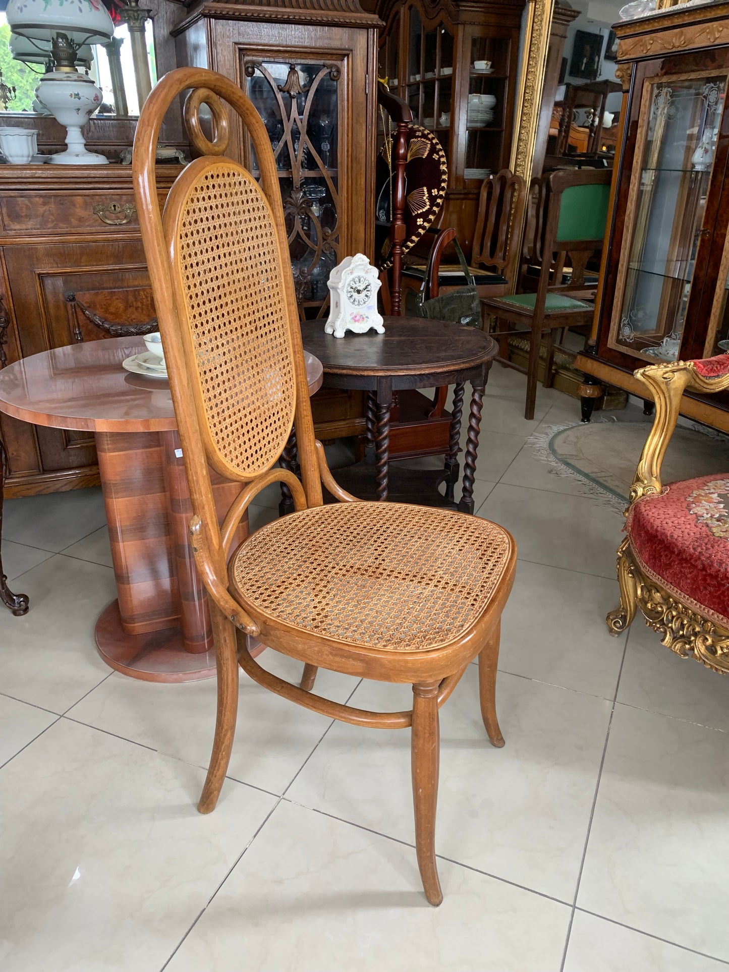 Krzesło Thonet buczyna, rafia