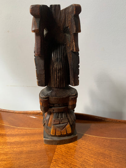Maska aztecka z palisandru, Meksyk