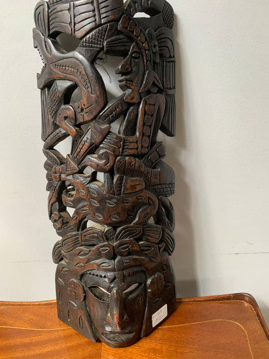 Maska aztecka z palisandru, Meksyk