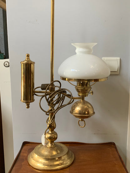 Lampa biurkowa naftowa (elektryczna)