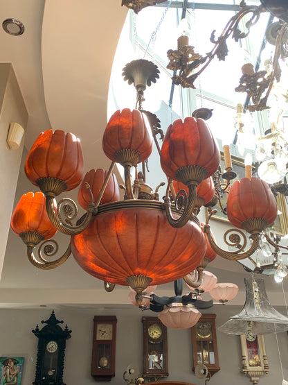 Żyrandol Vangelis Chandalier Danai Alabaster Lamp + 2 kinkiety