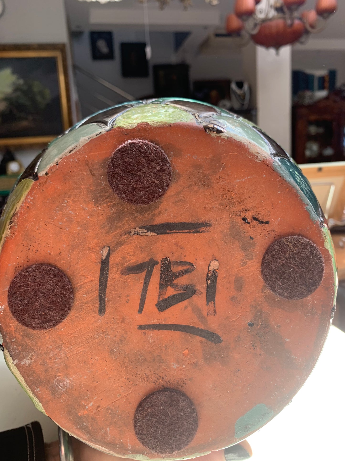 Wazon ceramiczny, sygnowany, wyrób artystyczny