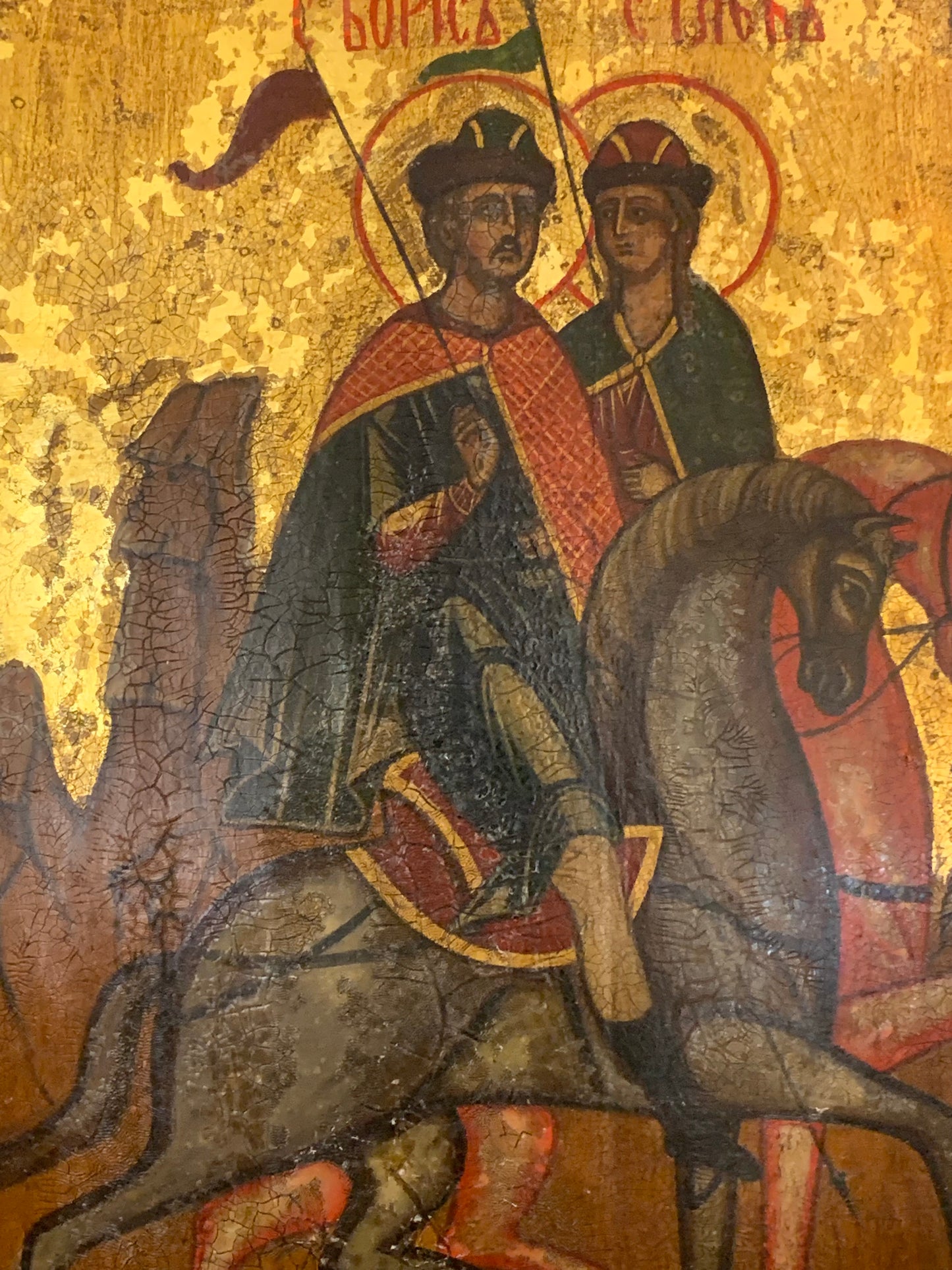 Ikona Święci Borys i Gleb XIX w.