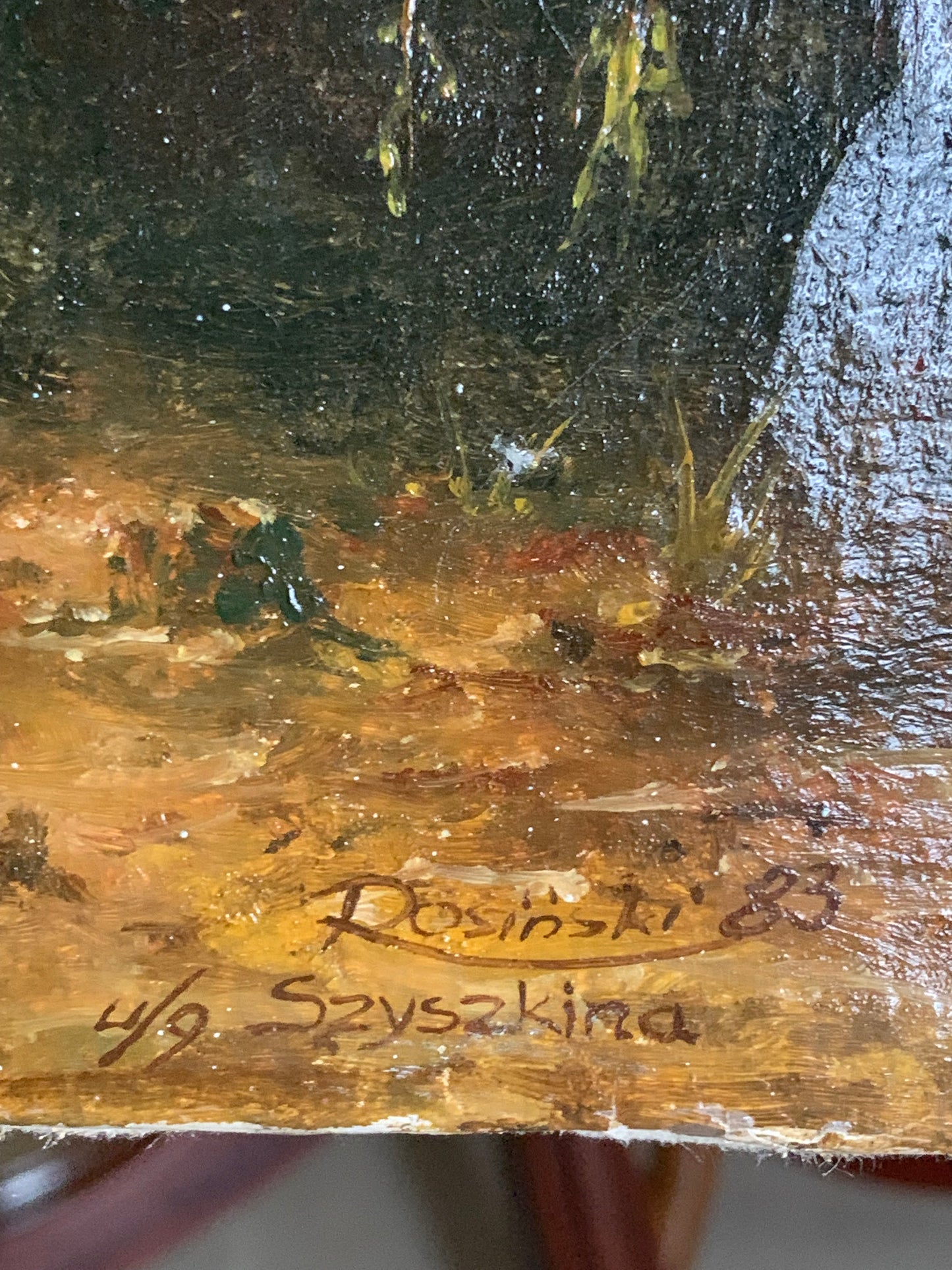 Obraz pejzaż wg Szyszkina R. Rosiński 1983 r.