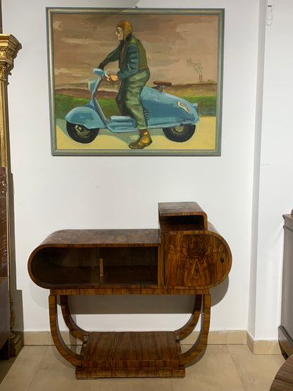 Serwantka, szafka oszklona art deco lata 30-e