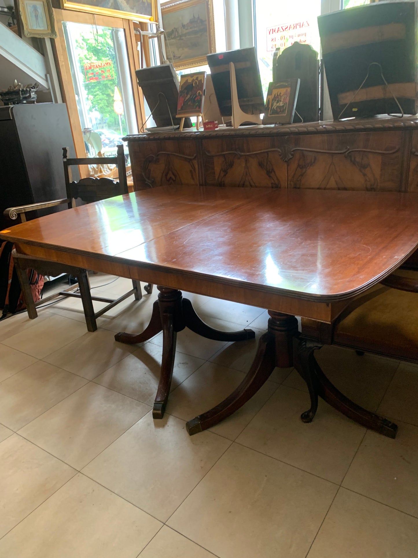 Stół drewniany, rozkładany