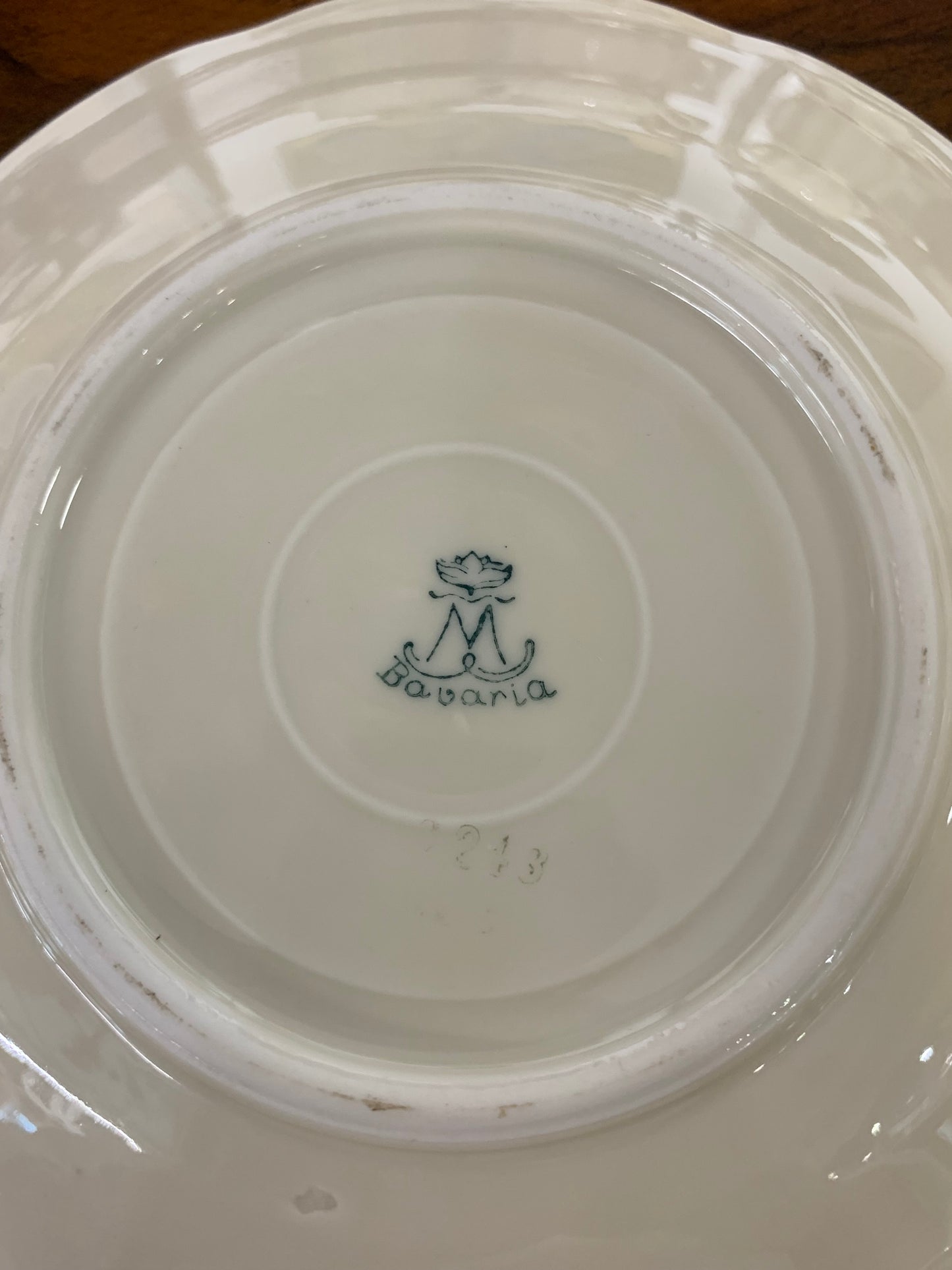 Serwis herbaciany, niemiecka porcelana sygnowana 6 os.