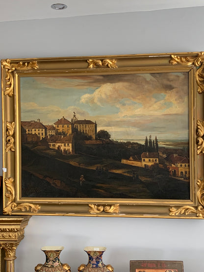 Obraz Warszawa 1836 r, Pałac Kazimierzowski wg M. Zalewskiego, kopia Węgrzyna