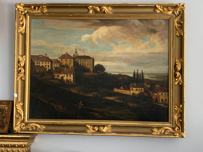 Obraz Warszawa 1836 r, Pałac Kazimierzowski wg M. Zalewskiego, kopia Węgrzyna