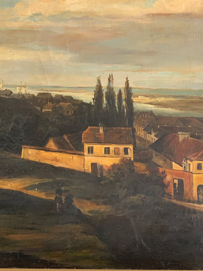 Obraz Warszawa 1836 r, Pałac Kazimierzowski wg M. Zalewskiego, kopia Węgrzyna