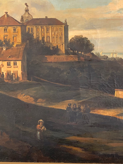 Obraz Warszawa 1836 r, Pałac Kazimierzowski wg M. Zalewskiego, kopia Węgrzyna