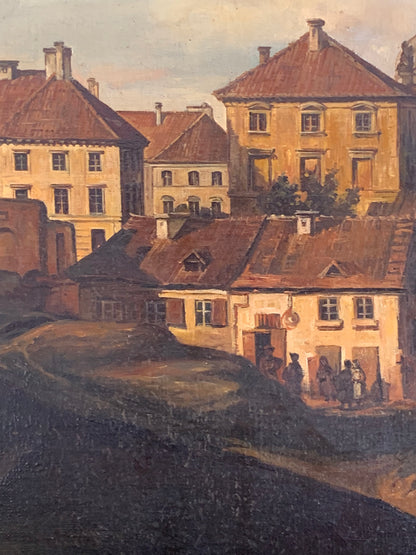 Obraz Warszawa 1836 r, Pałac Kazimierzowski wg M. Zalewskiego, kopia Węgrzyna