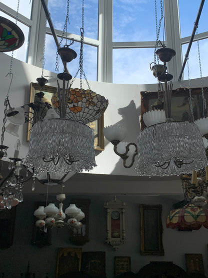 Lampy sufitowe z koralików Vintage  2 szt.  komplet