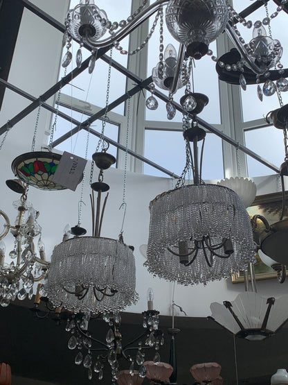 Lampy sufitowe z koralików Vintage  2 szt.  komplet