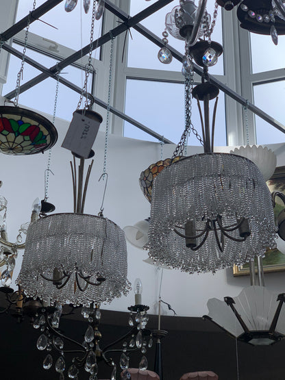 Lampy sufitowe z koralików Vintage  2 szt.  komplet