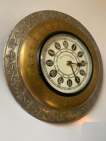 Zegar ścienny, stylowy VINTAGE Ethnic Clock Makers