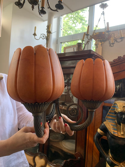Żyrandol Vangelis Chandalier Danai Alabaster Lamp + 2 kinkiety