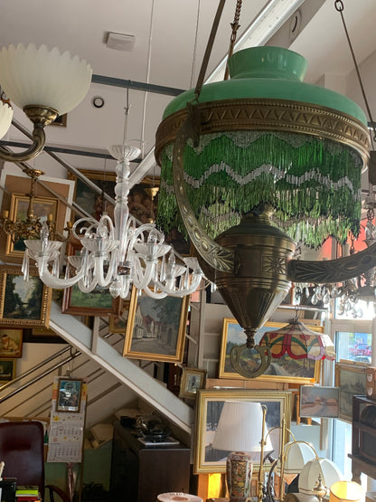 Lampa antyczna, naftowa, XIX wiek