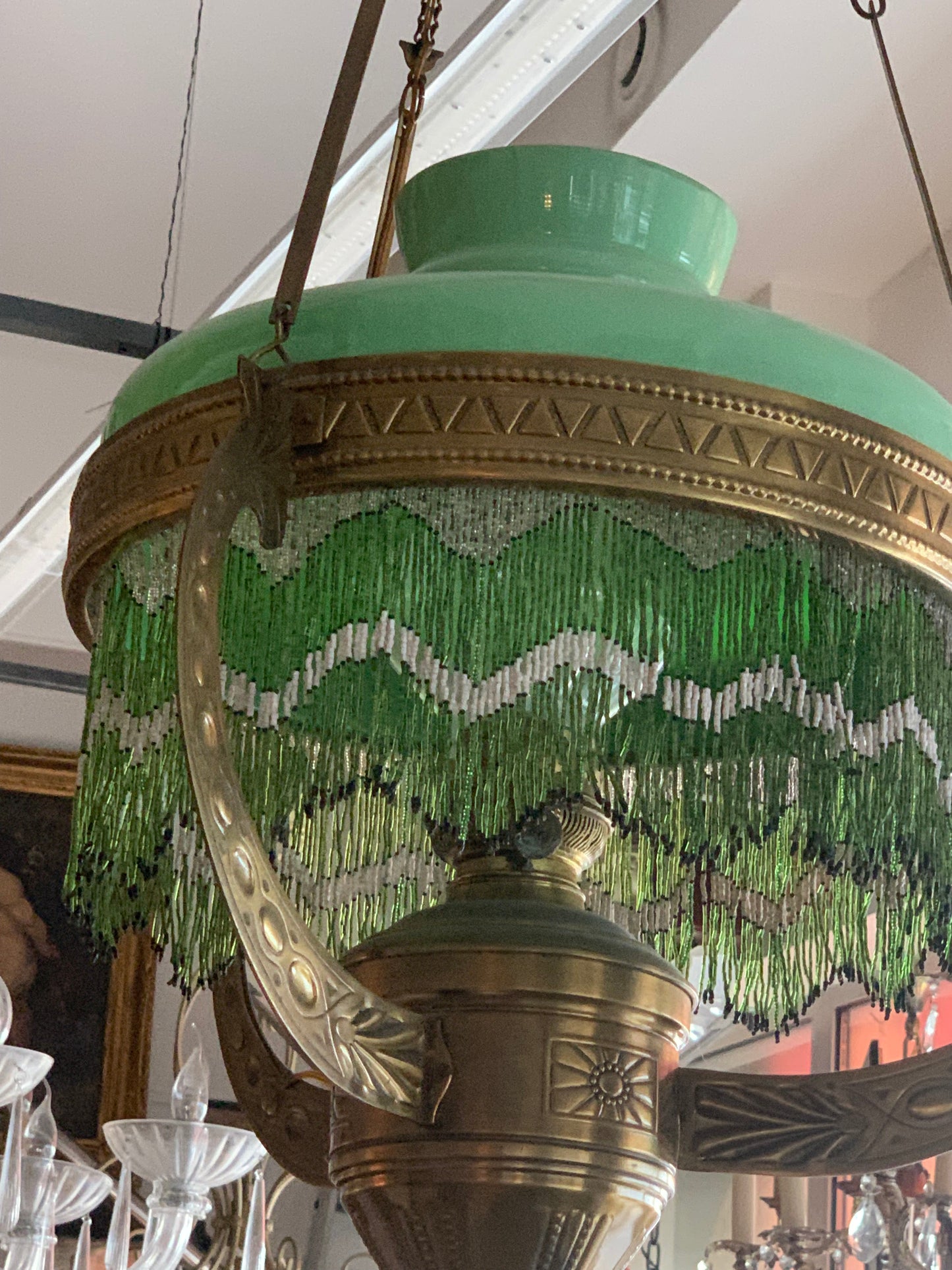 Lampa antyczna, naftowa, XIX wiek
