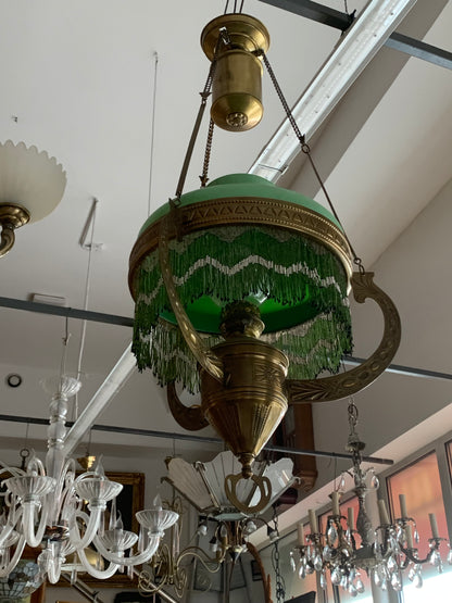 Lampa antyczna, naftowa, XIX wiek