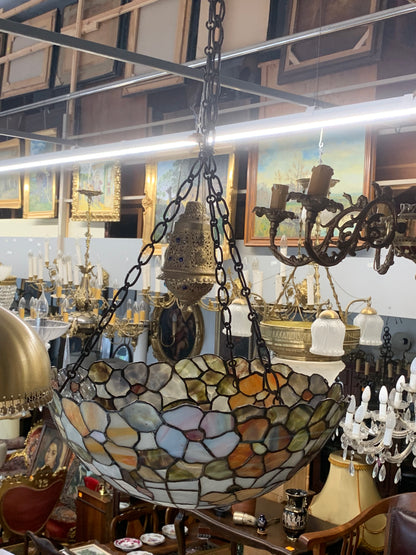 Lampa witrażowa wisząca