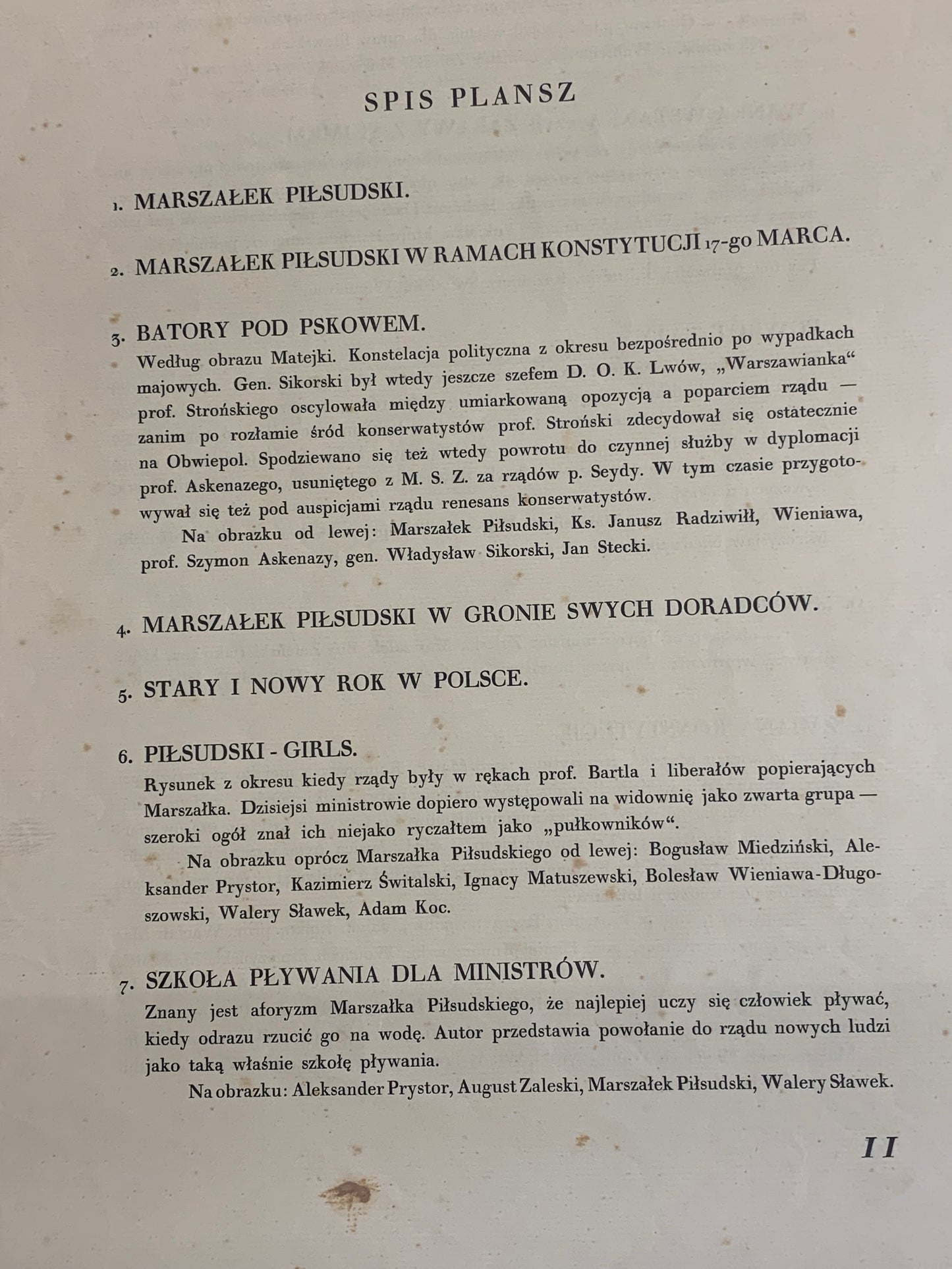 Marszałek Piłsudzki w 13 karykaturach, Z. Czermański, Paryż 1931