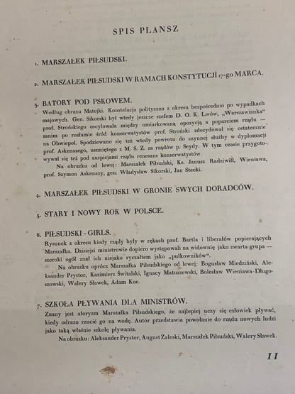 Marszałek Piłsudzki w 13 karykaturach, Z. Czermański, Paryż 1931