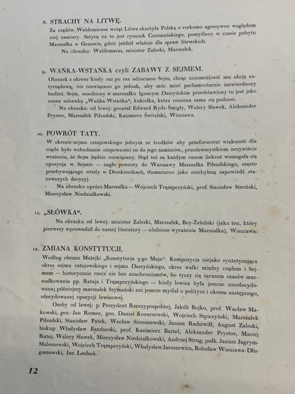 Marszałek Piłsudzki w 13 karykaturach, Z. Czermański, Paryż 1931