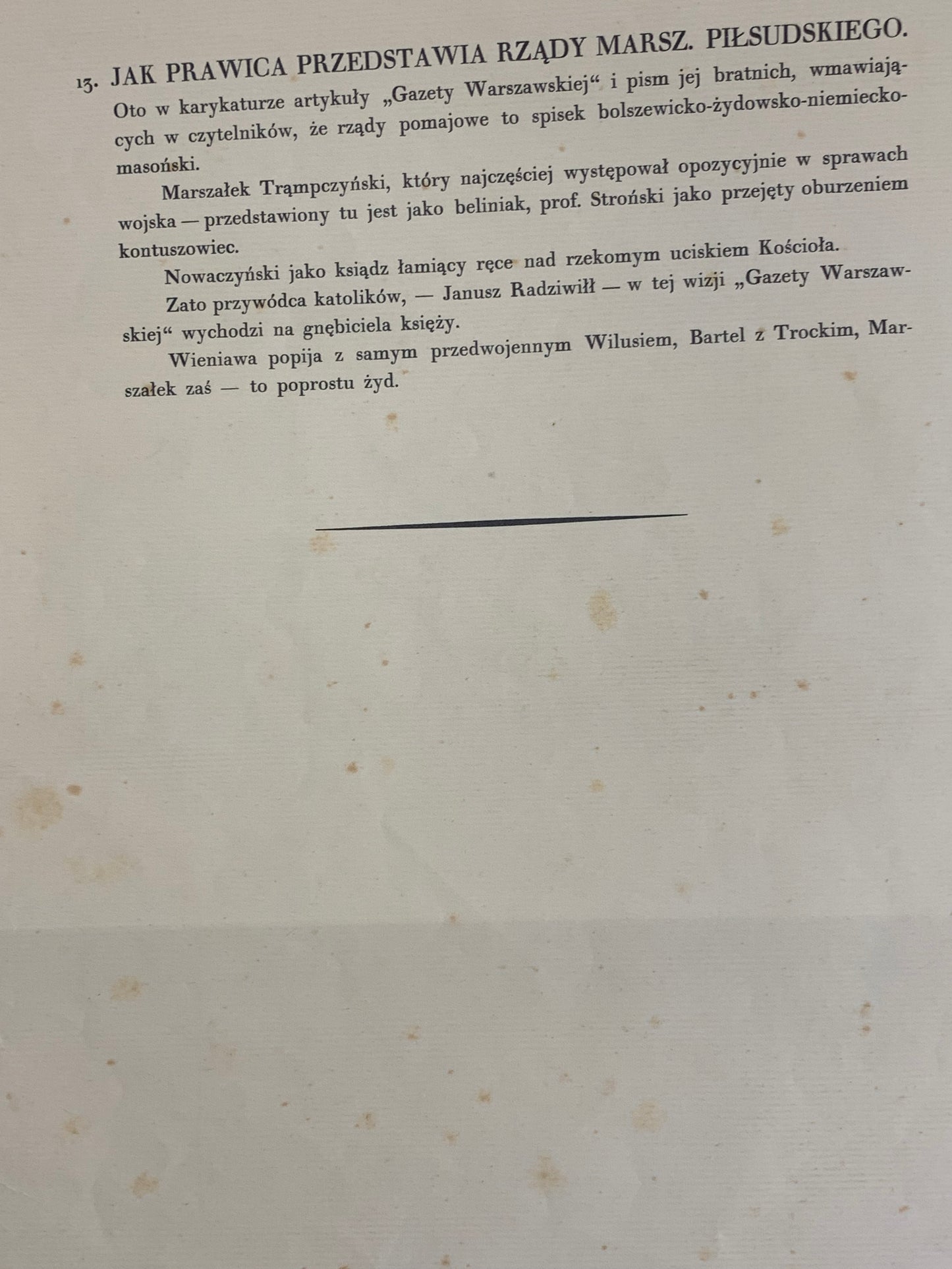 Marszałek Piłsudzki w 13 karykaturach, Z. Czermański, Paryż 1931