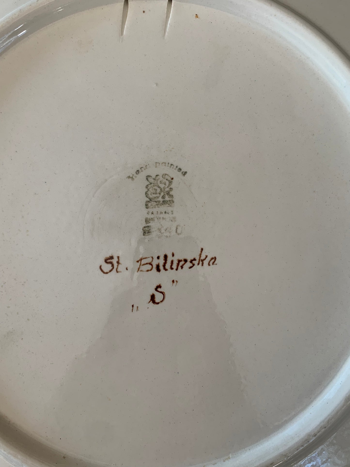 Talerz kolekcjonerski, dekoracyjny Włocławek St. Bilinska