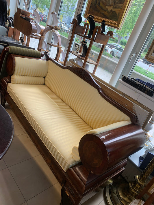 Sofa 3-osobowa Biedermeier, antyk