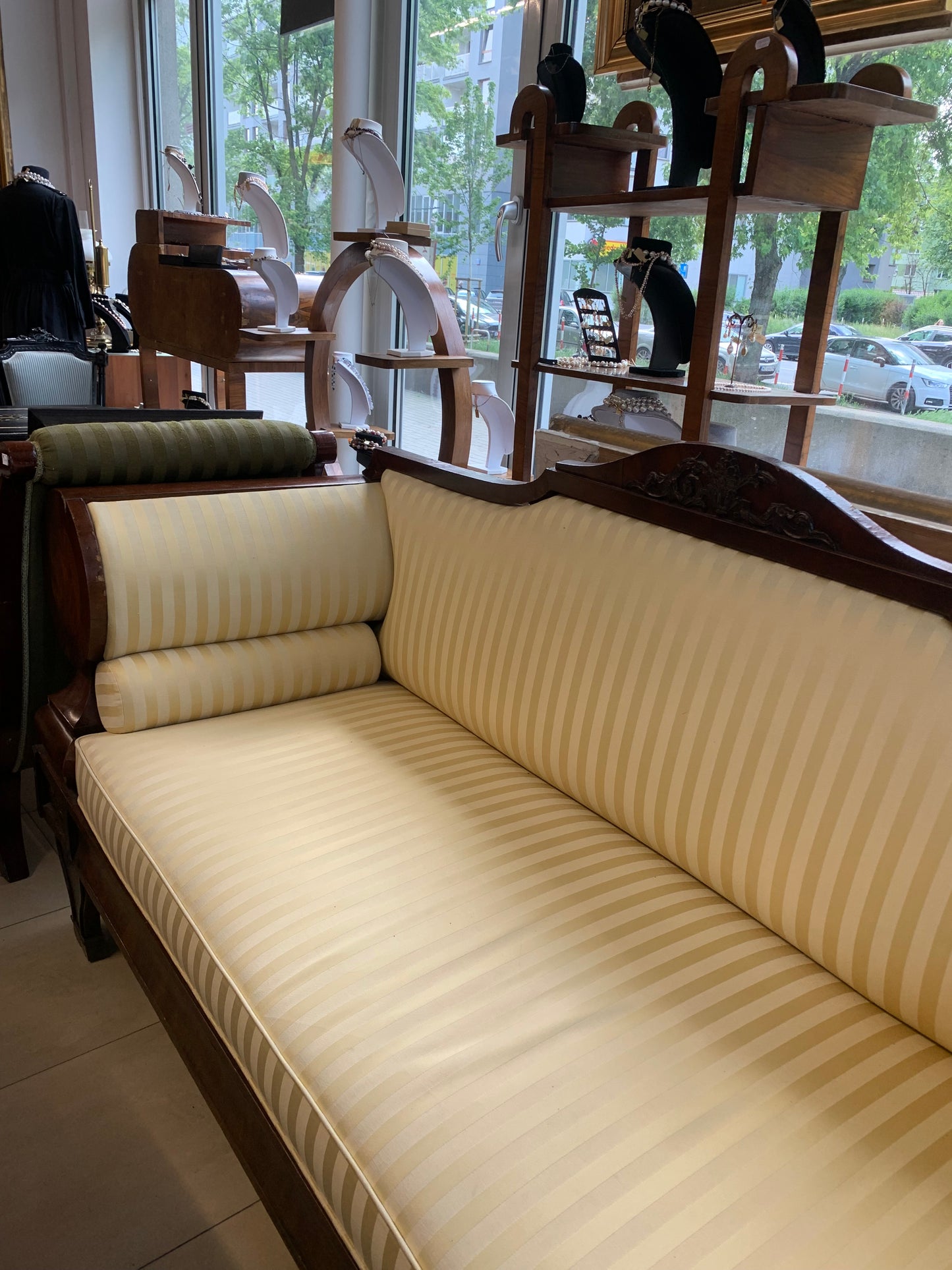 Sofa 3-osobowa Biedermeier, antyk