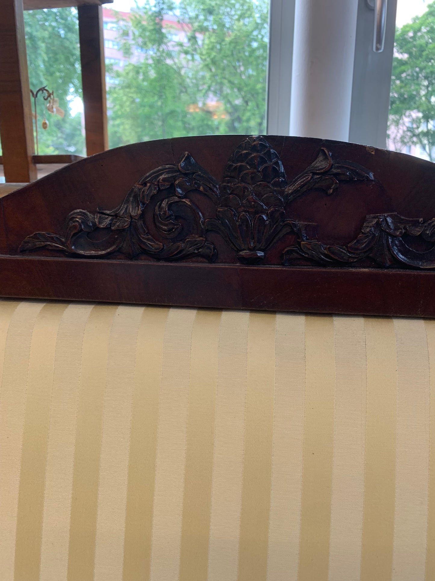 Sofa 3-osobowa Biedermeier, antyk