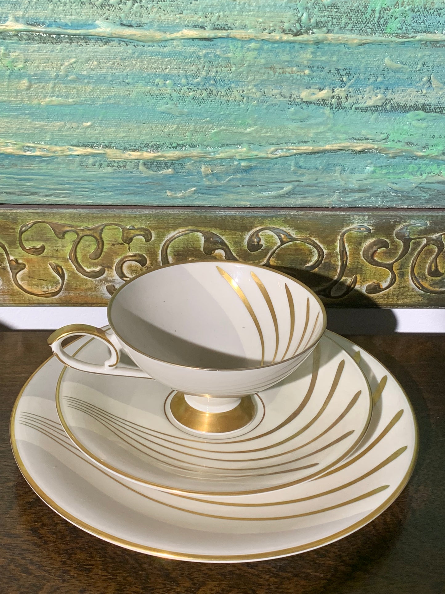 Filiżanka porcelanowa trójka sygnowana Bavaria