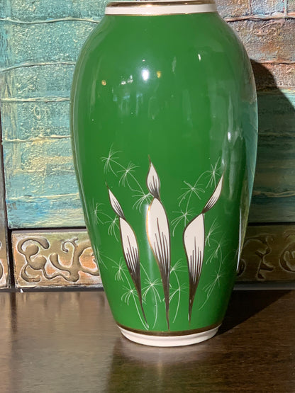 Stary wazon Chodzież, porcelit, kwiaty, PRL