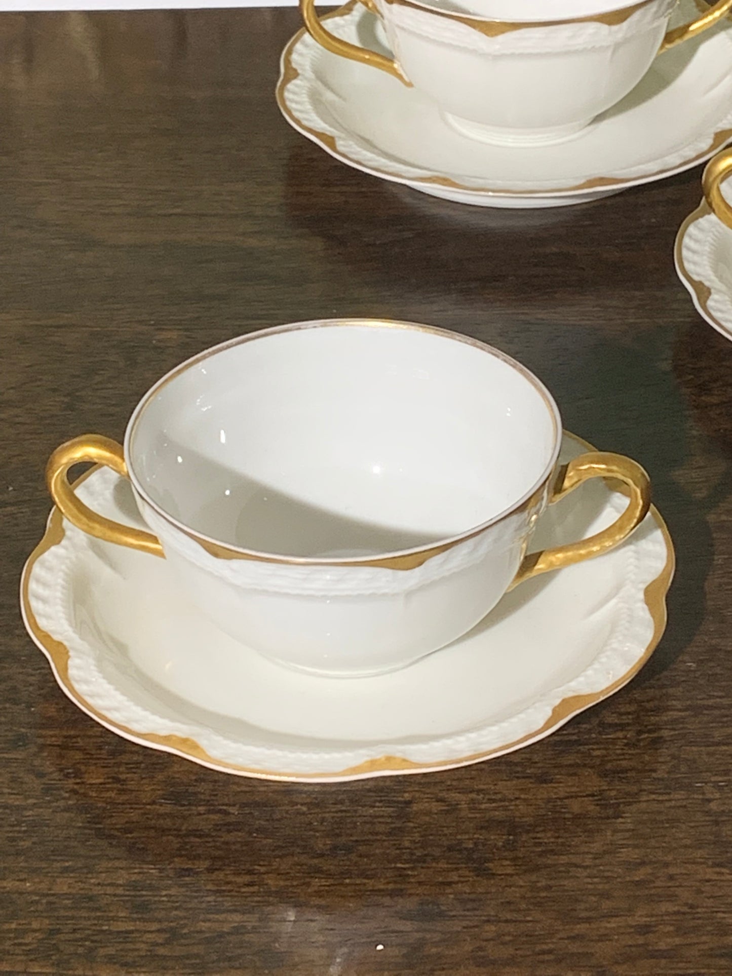 Bulionówki porcelana Lemoges, 9 szt.