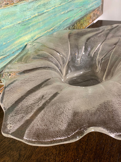 Szklana patera Rosenthal, sygnowana