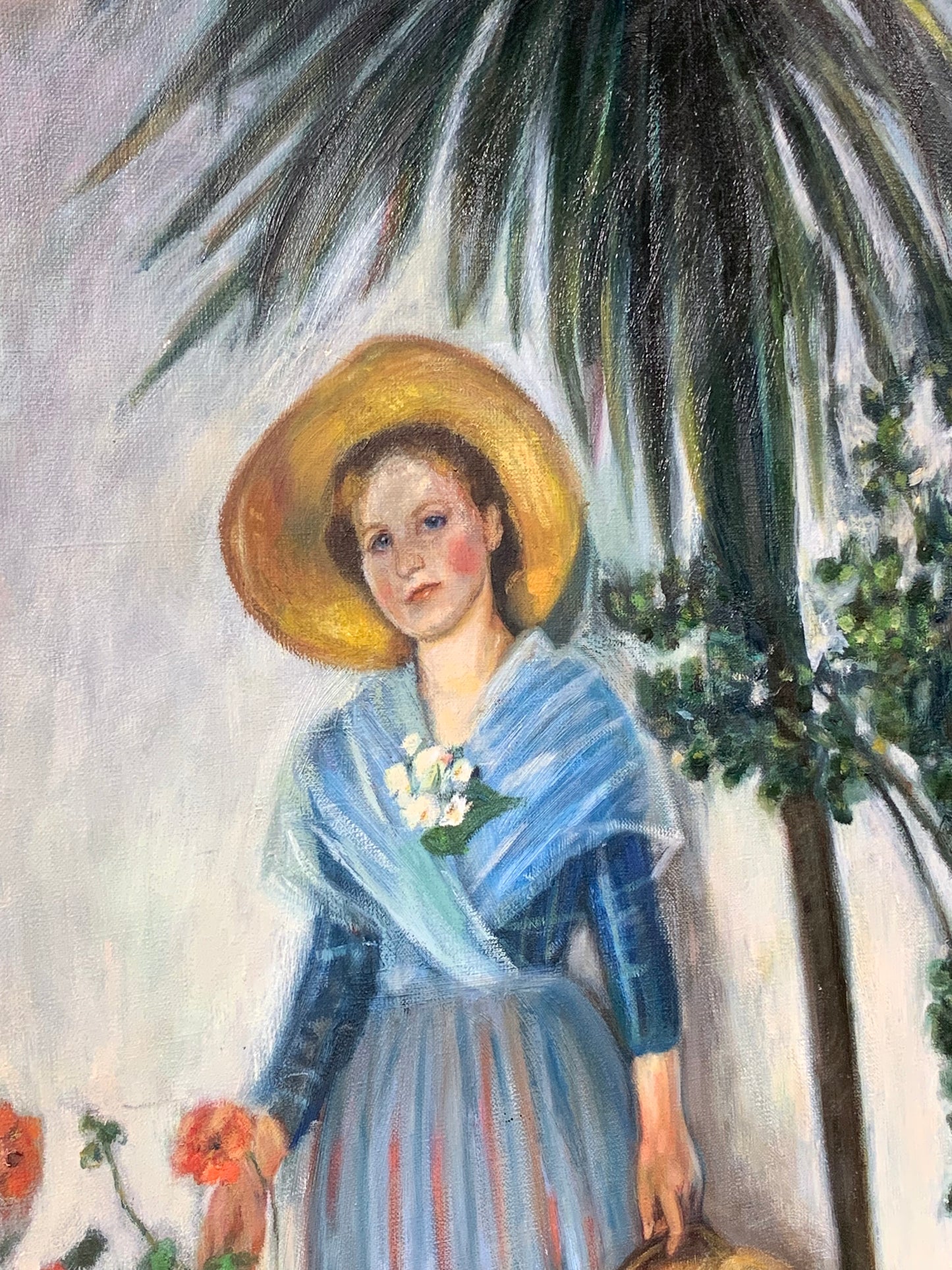 Obraz "W oranżerii" Olga Boznańska, kopia