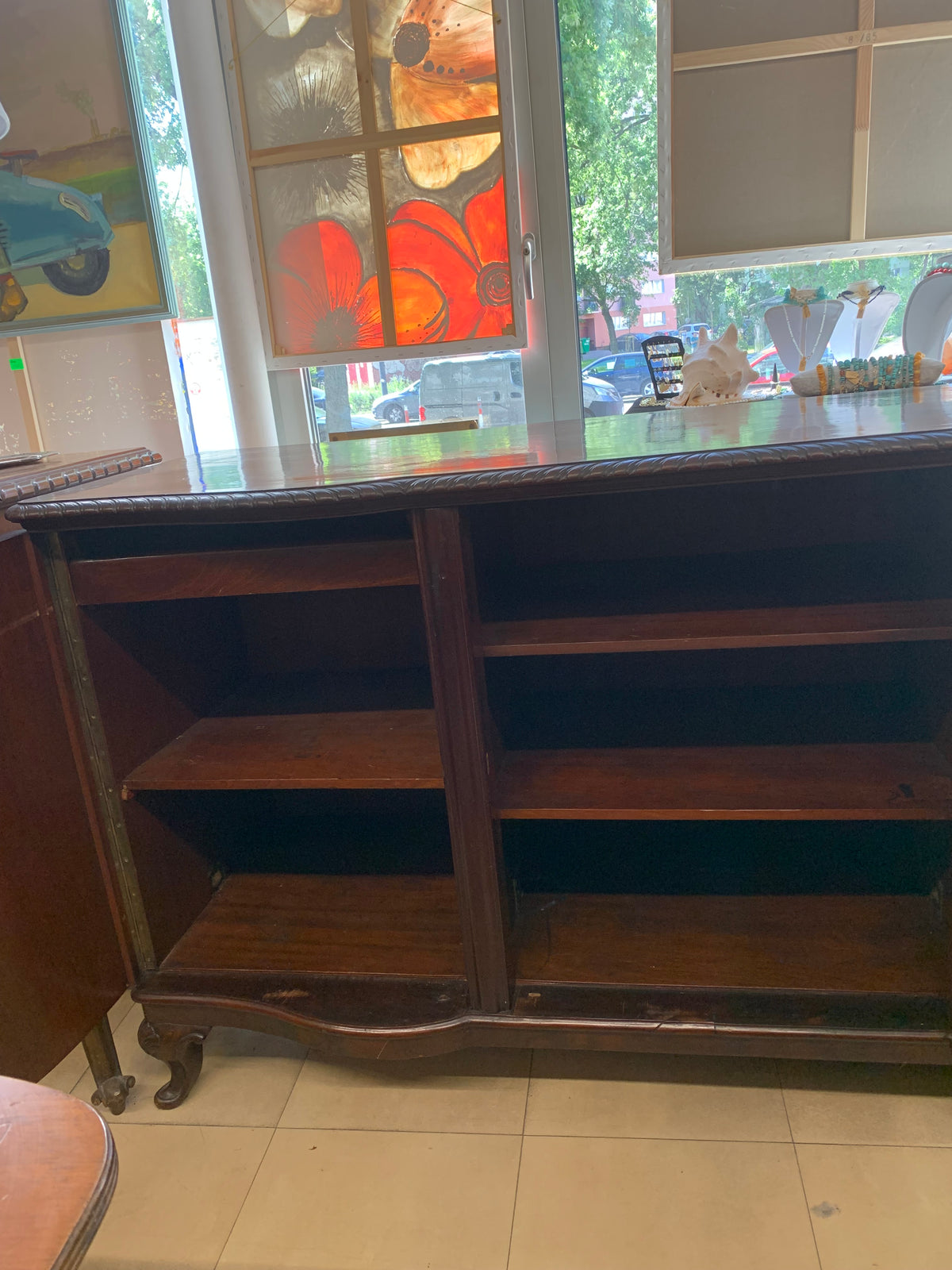 Komoda, bufet mahoniowa Chippendale 190 x 69 x103 cm