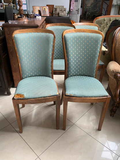 Set of 8 beech wood chairs, Milton