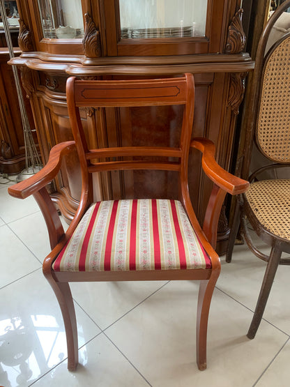 Stół owalny z 6 krzesłami w stylu Biedermeier