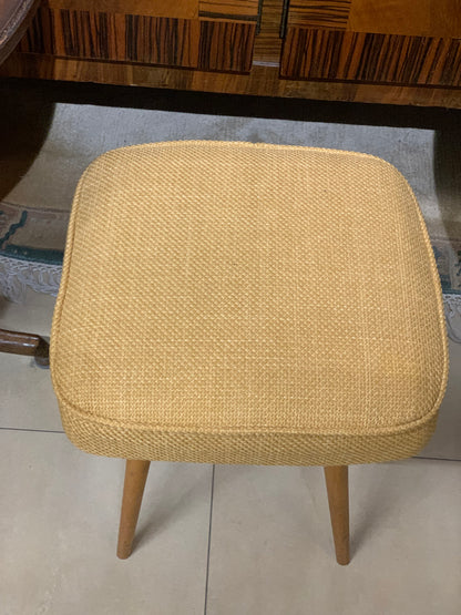 Taboret PRL patyczak, po renowacji