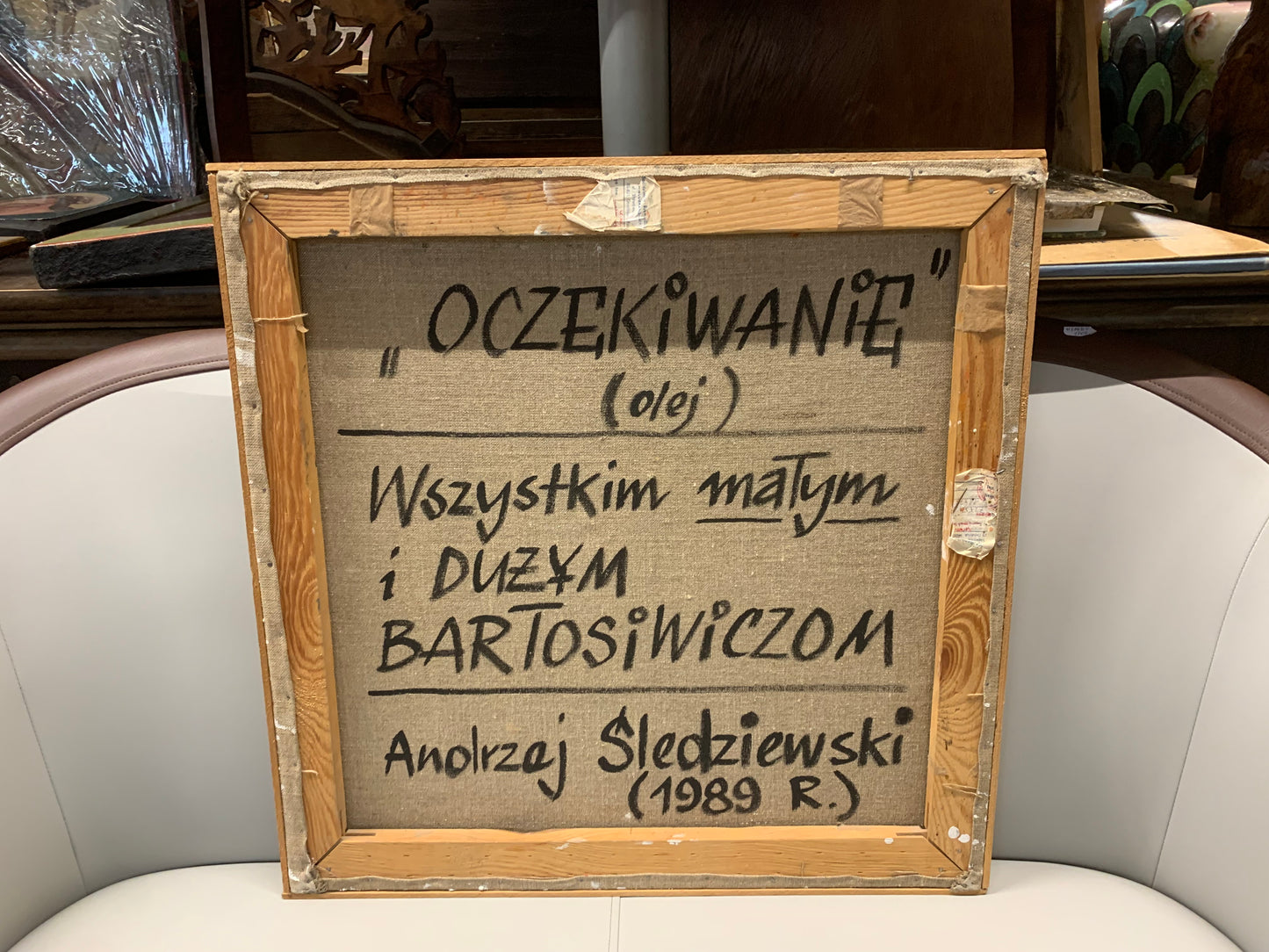 Andrzej Śledziewski, obraz "Oczekiwanie", 1989 r