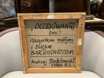 Andrzej Śledziewski, obraz "Oczekiwanie", 1989 r
