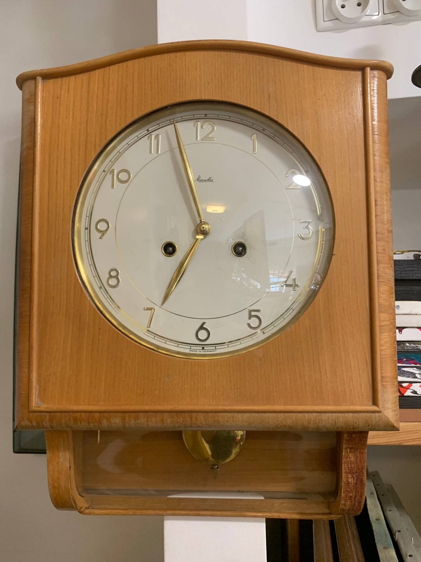 Zegar ścienny Art déco Mauthe gabinetowy VINTAGE